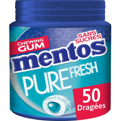 Mentos Chewing-gum Pure Fresh menthol eucalyptus sans sucres 100g