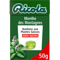 Ricola Bonbons menthe des montagnes s/sucres 50g