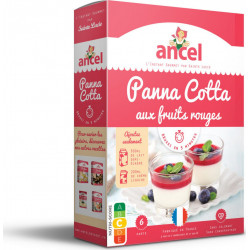 Ancel Préparation gâteau Panna Cotta fruits rouges 91g