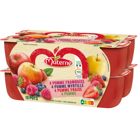 Materne Compotes panaché 4 parfums