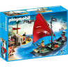 PLAYMOBIL 5646 Pirates - Îlot Au Trésor Et Chaloupe De Pirates