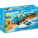 PLAYMOBIL 6864 Summer Fun - Voiture Avec Bateau Et Moteur Submersible