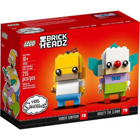 Lego 41632 BrickHeadz - Homer Simpson Et Krusty Le Clown