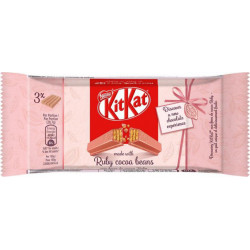 Nestlé Kit Kat Ruby Cocoa Beans 124,5g par 3 (lot de 3 soit 9 plaques)