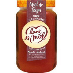 Lune de Miel 100% Pur et Naturel Miel de Thym 375g (lot de 4)