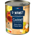 St Mamet Fruits au sirop Cocktail Pêche Poire Ananas Raisin 500g (lot de 5)