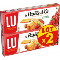 LU La Paille d’Or Fraises et Fraises des bois 2x170g 340g