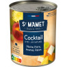 St Mamet Fruits au sirop Cocktail Pêche Poire Ananas Raisin 500g (lot de 5)