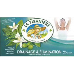 LA TISANIERE Infusion queues de cerise café vert chicorée 25 sachets