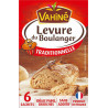 Vahiné Levure du Boulanger Traditionnelle par 6 Sachets de 8g