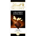 Lindt Excellence Noir à la Pointe de Sel Amandes Effilées 100g