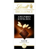 Lindt Excellence Noir à la Pointe de Sel Amandes Effilées 100g