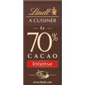 Lindt A Cuisiner Le 70% Cacao Intense 180g