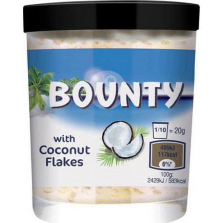 Bounty Pâte à Tartiner avec Pépites de Coconut 200g (carton de 6)