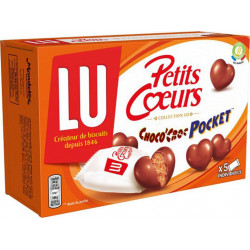 LU Petits Coeurs Collection Choco’Croc Pocket 180g (lot de 6)