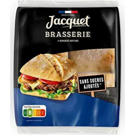 Jacquet Pain Brasserie création Nature x4 330g