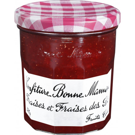 Bonne Maman Confiture de Fraises et Fraises des Bois 370g (lot de 6)