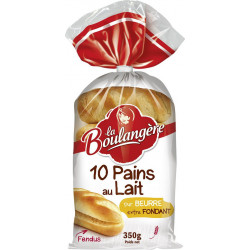 Pains au lait La Boulangère x10 350g