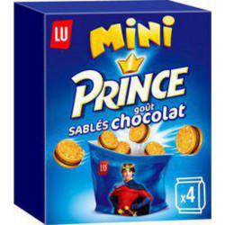 LU PRINCE Mini sablés chocolat x4 160g