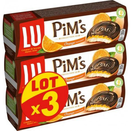 Lu Pim's Génoises fourrées Orange 3x150g 450g