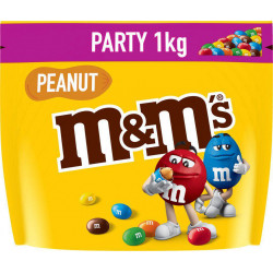 M&M's Bonbons chocolat au lait et cacahuètes PEANUT PARTY 1Kg (lot de 3)