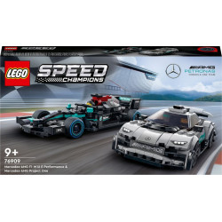 LEGO Speed Champions 76909 Mercedes-AMG F1 W12 et Project One, Jouets Voitures de Sport