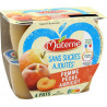 MATERNE POMME PECHE ABRICOT sans sucres ajoutés 4x100g 400g