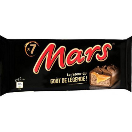 Mars Barres chocolatées Caramel 7x45g 315g