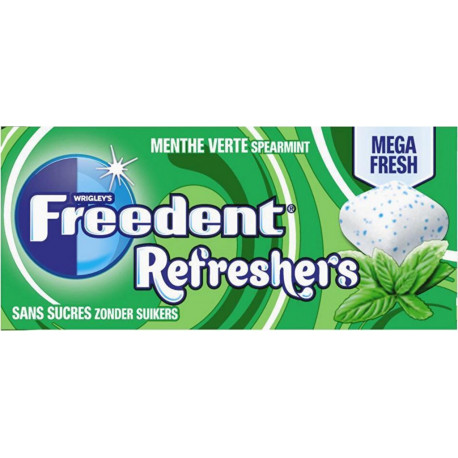 Freedent Dragées Refreshers Menthe Verte x8 18g