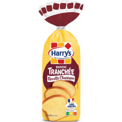 Harrys Brioche tranchée Nature Sans additifs 485g