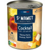 St Mamet Fruits au sirop Cocktail Pêche Poire Ananas Raison avec jus naturel 500g (lot de 5)