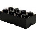 Lego Brique de rangement 8 plots Boîte de rangement empilable 12L noir