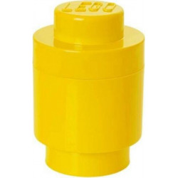Lego Storage Set round 1 plot yellow jaune