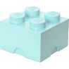LEGO Storage Brick Boîte de Rangement bleu turquoise AQUA x4