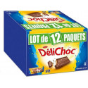 Délichoc Biscuits croustillants Chocolat au Lait 12x150g