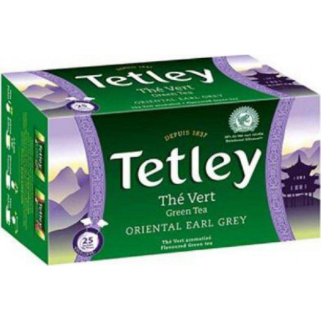 TETLEY THE VERT EARL GREY 25 sachets 43.75g