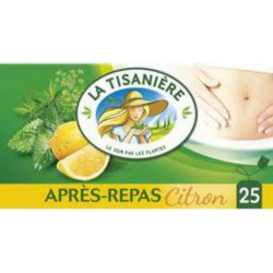 LA TISANIÈRE Infusion Après-repas citron 25 sachets 37.5g