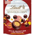 Lindt Sensation Crispy Céréales soufflées 90% de Chocolat Noir 140g