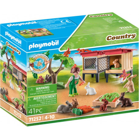 PLAYMOBIL COUNTRY ENFANT ET LAPINS 71252