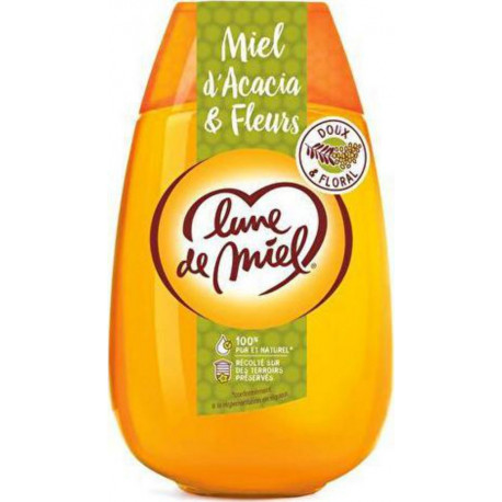 Lune de Miel 100% Pur et Naturel Miel d’Acacia & Fleurs 500g