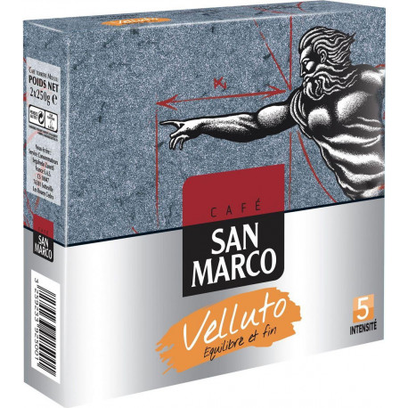 SAN MARCO Café moulu velluto 2x250g 500g