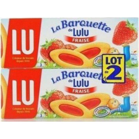 LU BARQUETTE FRAISE 2x120g 240g