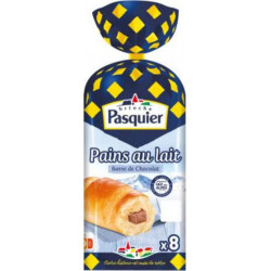 Pains au lait Pasquier Barre de chocolat x8 320g