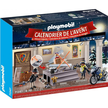 Playmobil 71347 Calendrier de l'Avent Police et voleur de musée