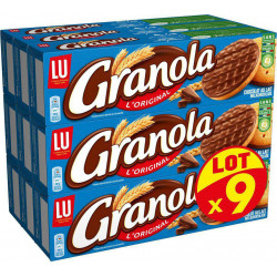 LU Biscuits sablés Granola L’Original Chocolat Lait 3x200g 600g (lot de 3 soit 9 paquets)