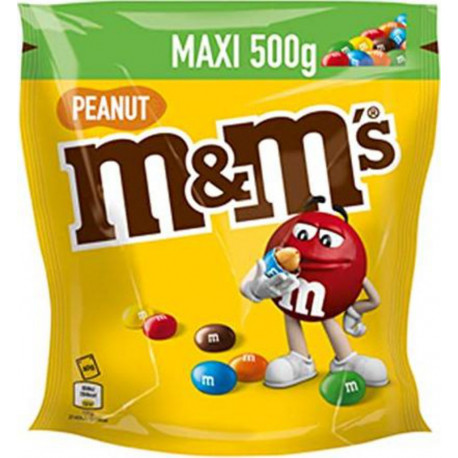M&M's Dragées chocolatées Cacahuètes 500g (lot de 2)
