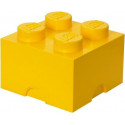 Lego Brique de rangement 4 tenons jaune