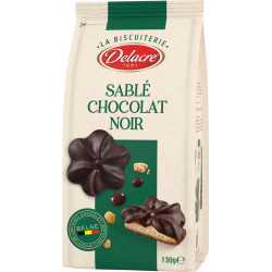 DELACRE LA BISCUITERIE SABLE CHOCOLAT NOIR 130g