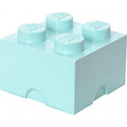 LEGO Storage Brick Boîte de Rangement bleu clair pastel x4