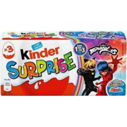 KINDER SURPRISE OEUF SURPRISE CHOCOLAT AU LAIT 3x20g 60g